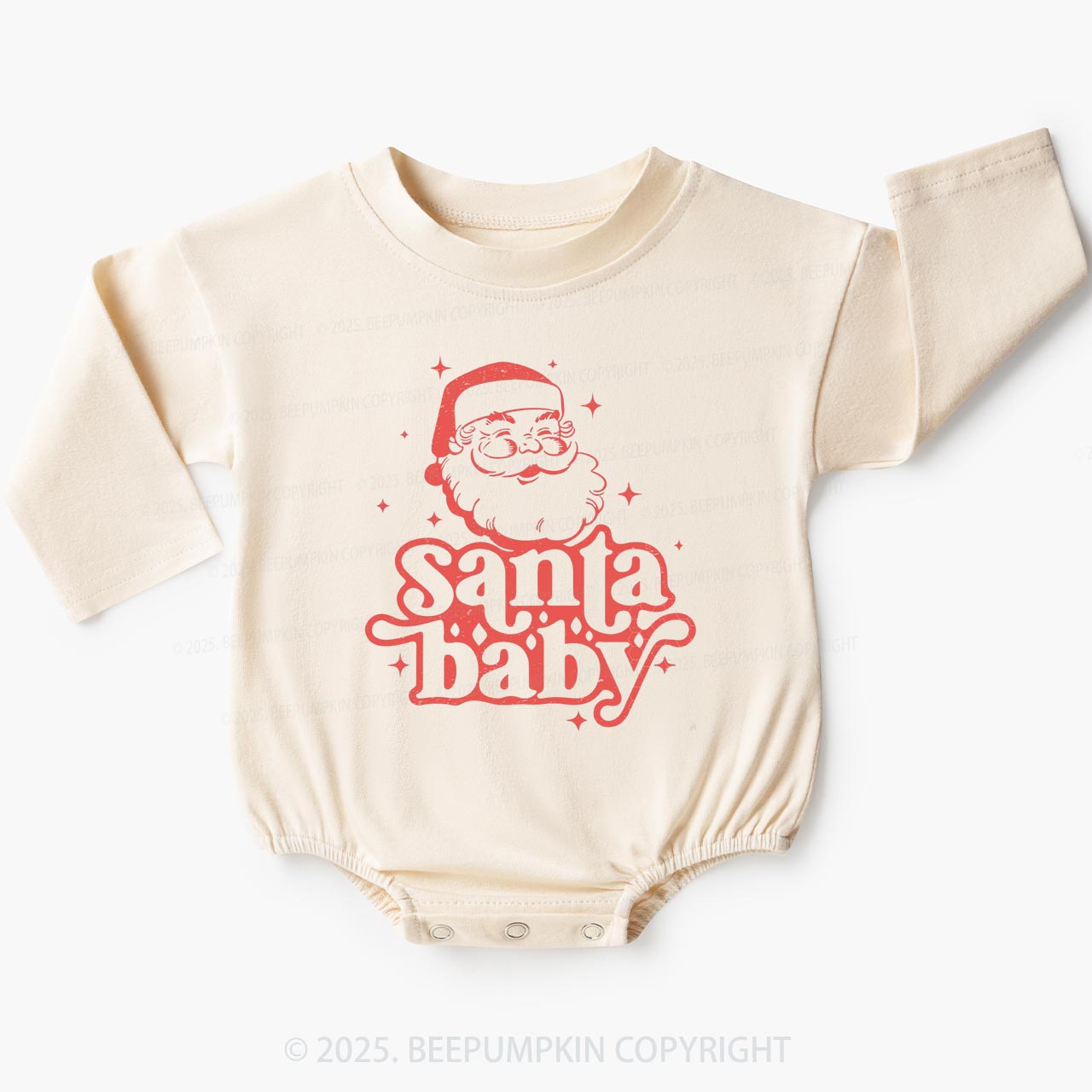 Santa Baby Bubble Romper Beepumpkin