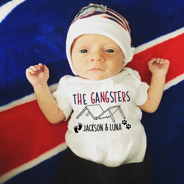 Personalized The Gansters Baby Bodysuit For Baby 