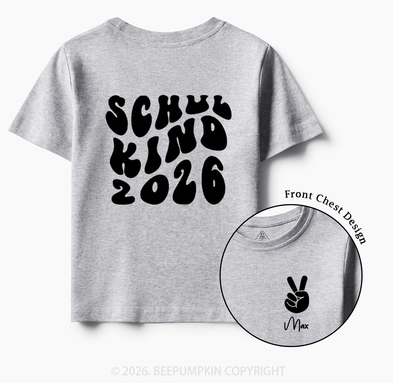 Personalized Schoolchild 2026 Back To School Gift Toddler&Kids Shirts