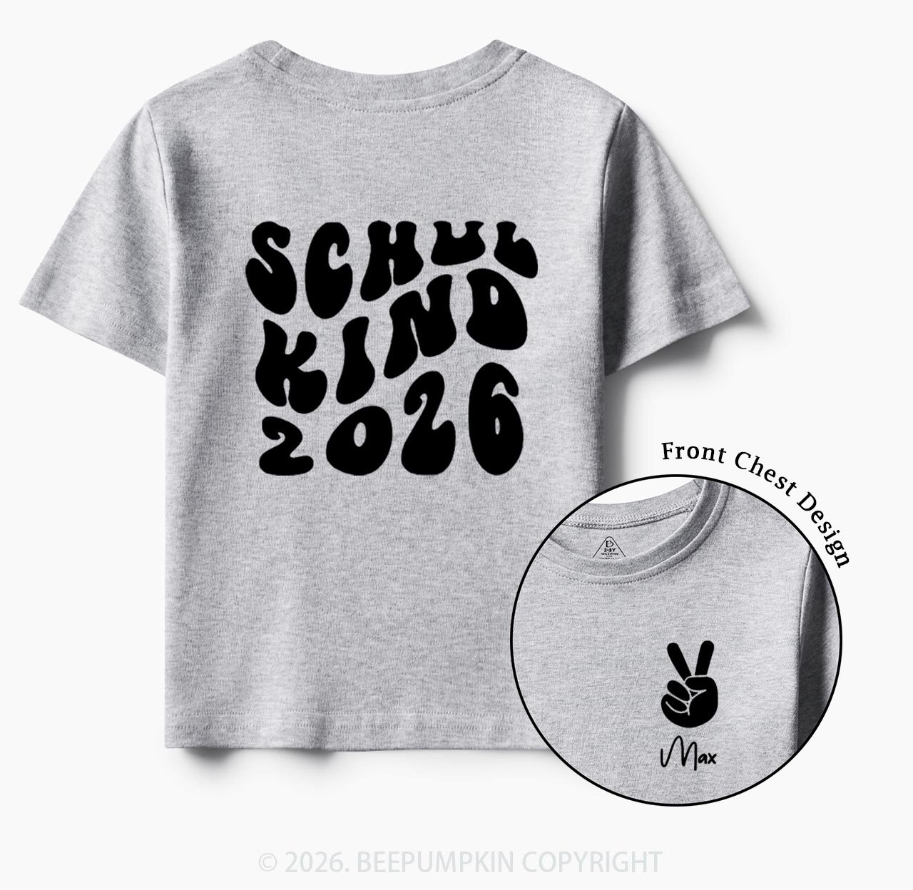 Personalized Schoolchild 2026 Back To School Gift Toddler&Kids Shirts