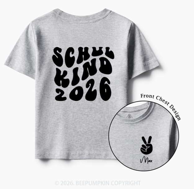 Personalized Schoolchild 2026 Back To School Gift Toddler&Kids Shirts