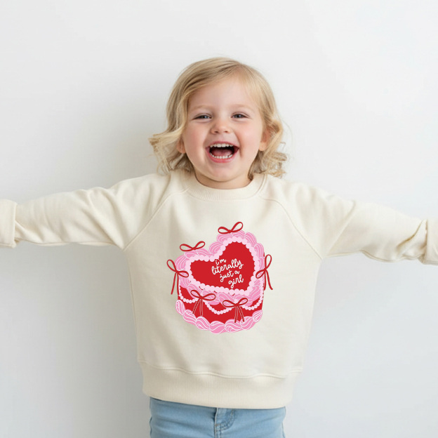 Literally Just A Girl Kid's Sweatshirt