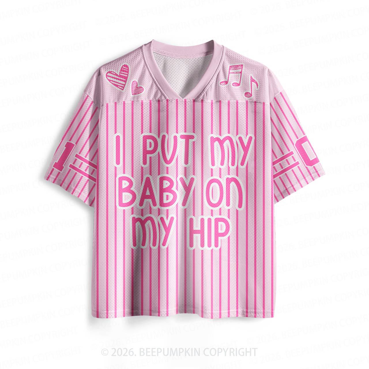 I Put My Baby On My Hip Mesh Jersey For Family