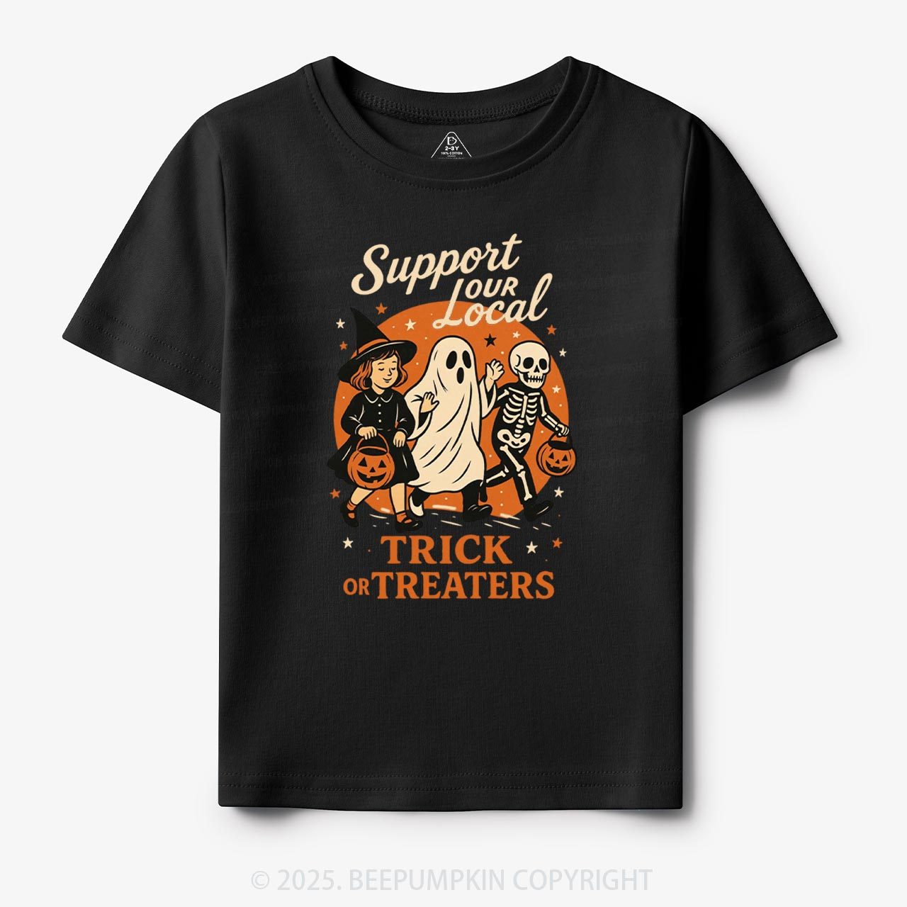 Support Your Local Trick Or Treaters Toddler&Kid's Tees Beepumpkin