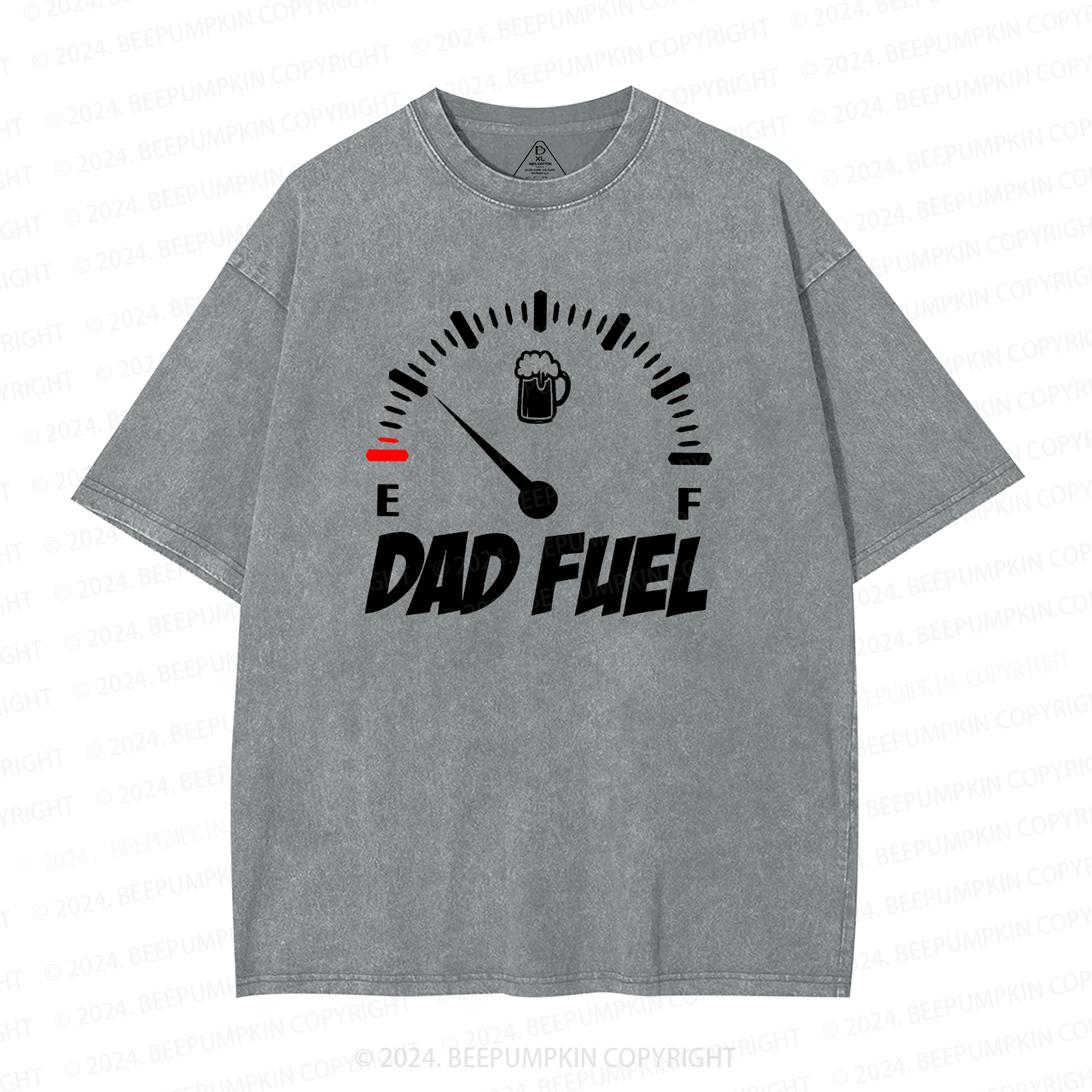Dad Fuel Gasoline Dad Washed T-Shirts 