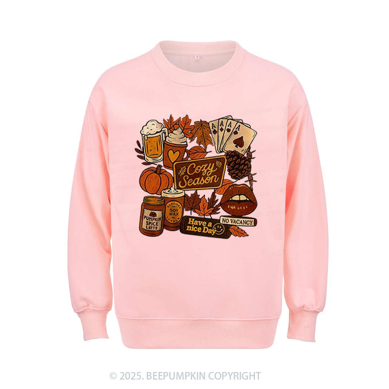 Retro Fall Collage Sublimation Sweatshirt Beepumpkin