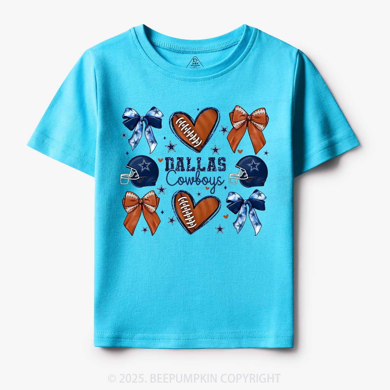 Blue Star Football Toddler&Kid's Tees Beepumpkin