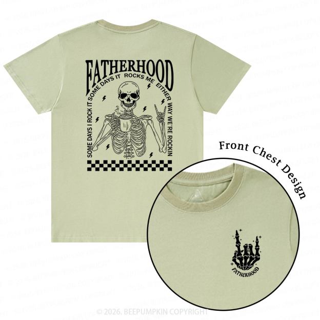 Fatherhood Funny Cool Skeleton Dad T-Shirts