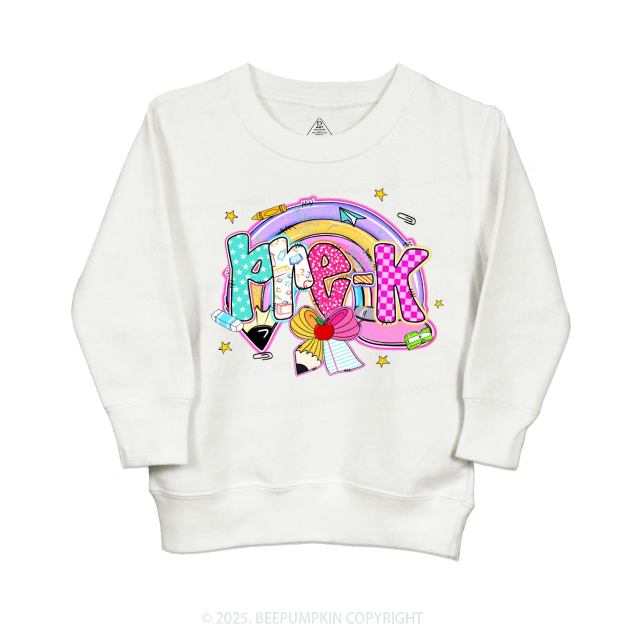 Personalized Rainbow Learning Days Kid's Sweatshirt