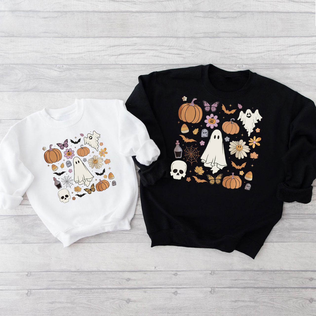 Comfort Halloween doodles Party Sweatshirts