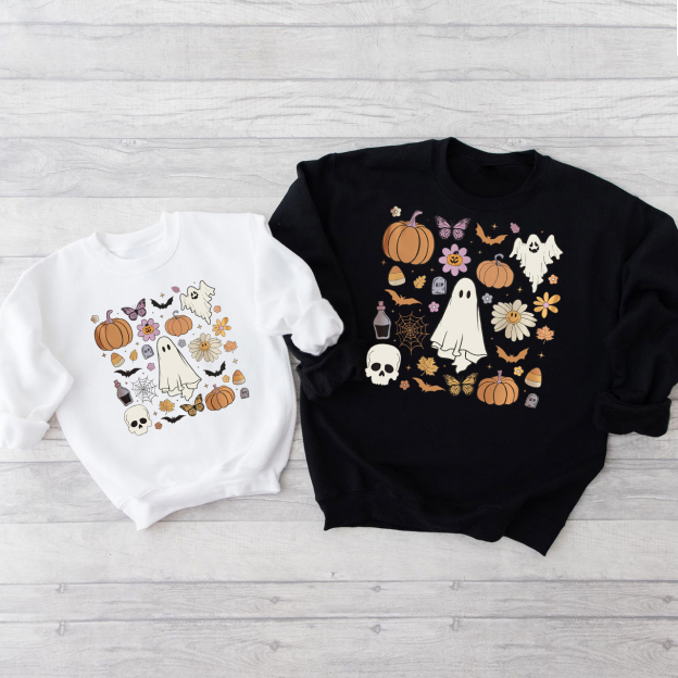 Comfort Halloween doodles Party Sweatshirts
