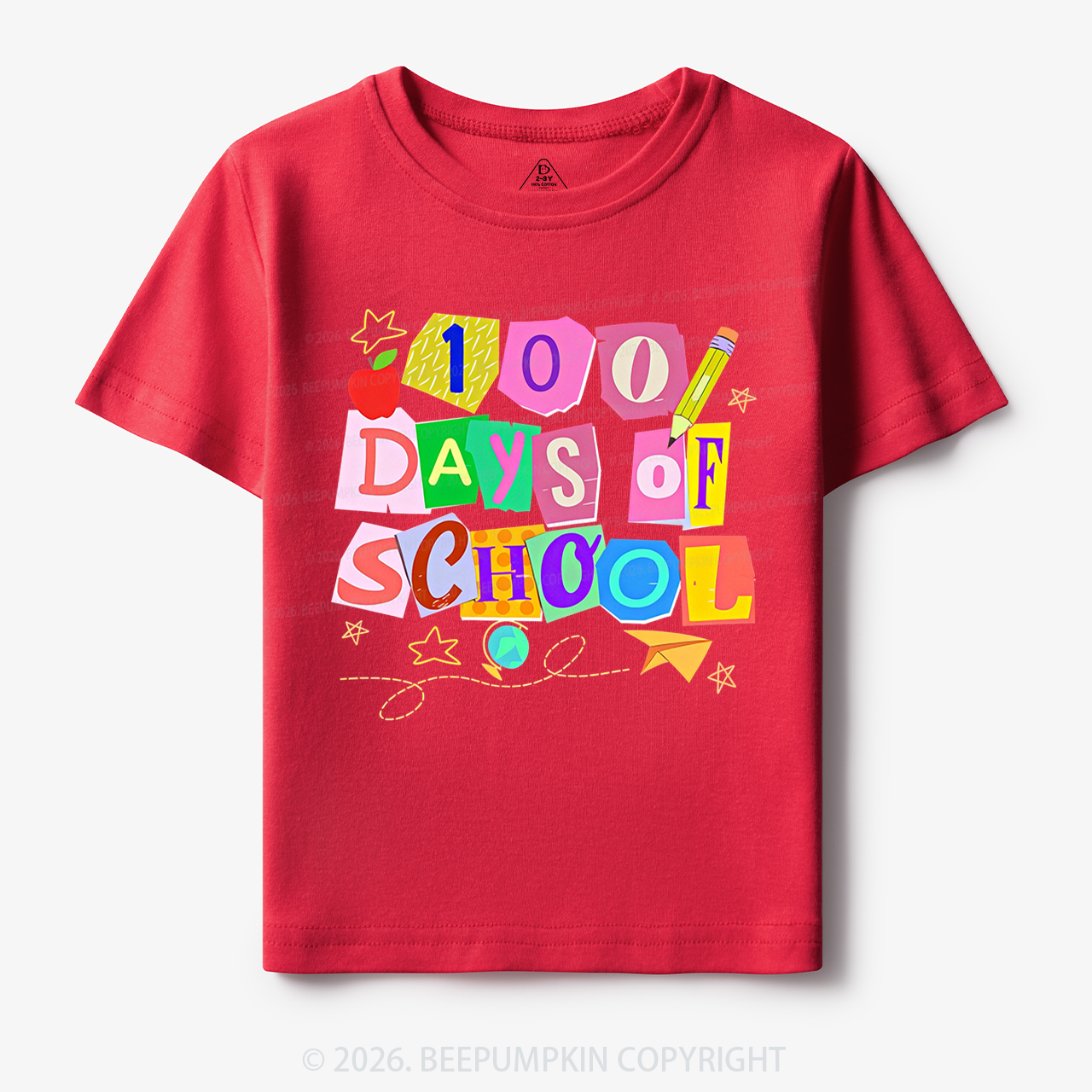 Crafty Classroom 100 Days Edition School Toddler&Kid's Tees