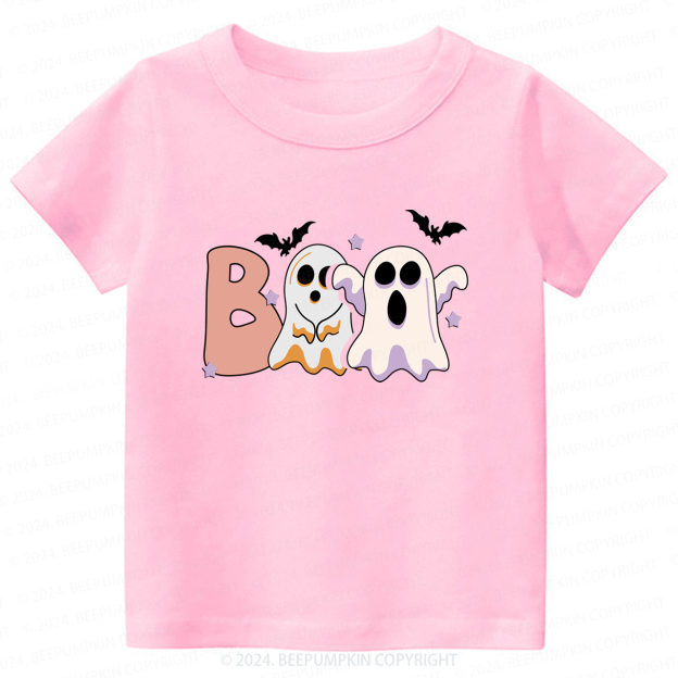 BOO Ghost Halloween Toddler&Kids Tees 