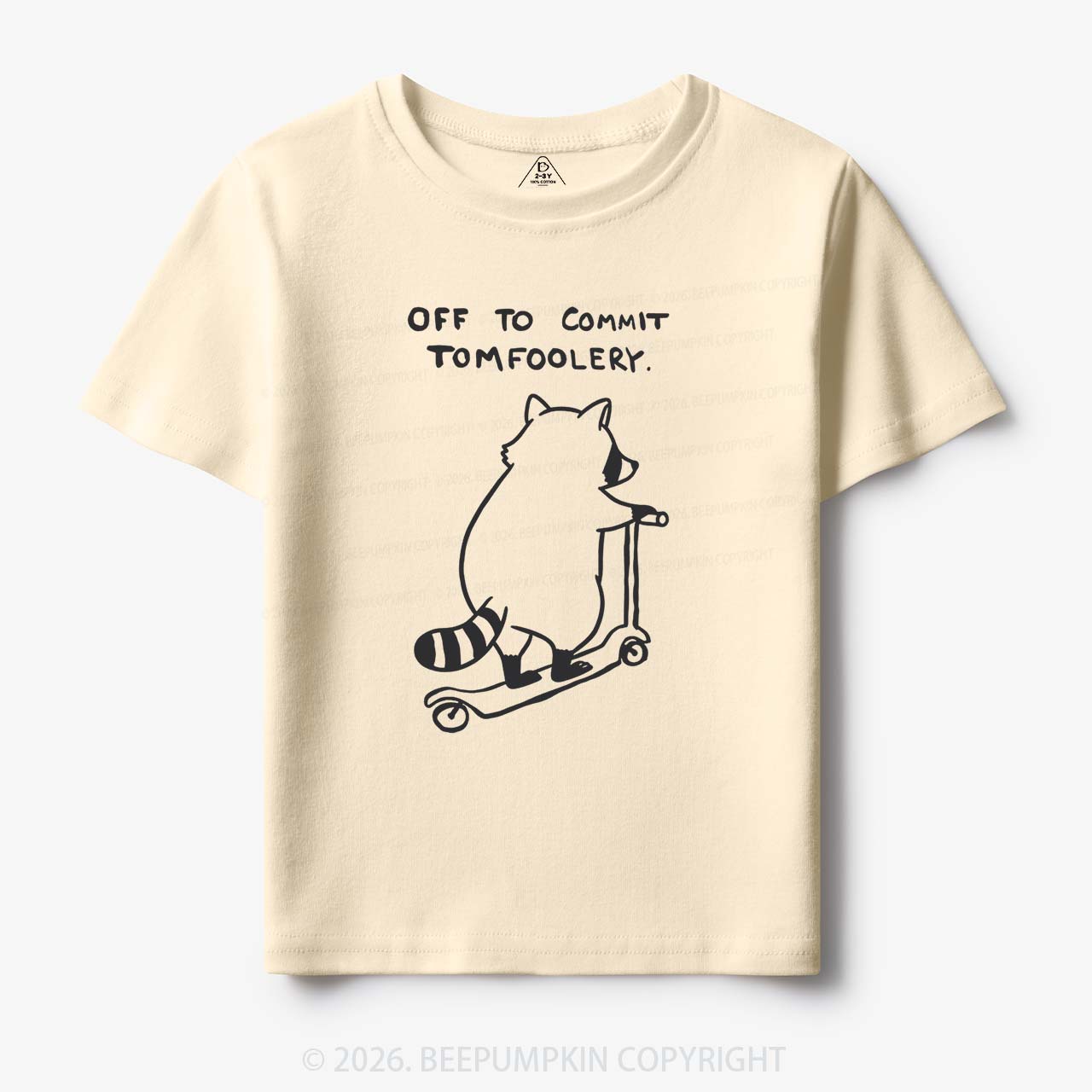 Off To Commit Tom Foolery Silly Raccoon Toddler&Kid's Tees