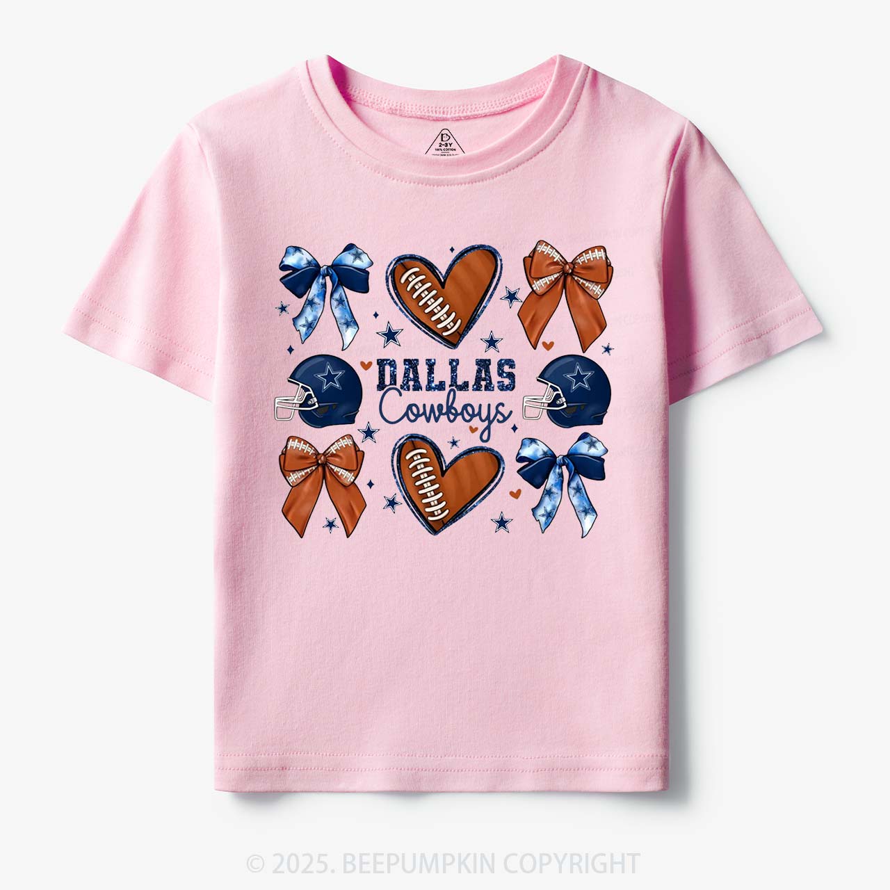 Blue Star Football Toddler&Kid's Tees Beepumpkin