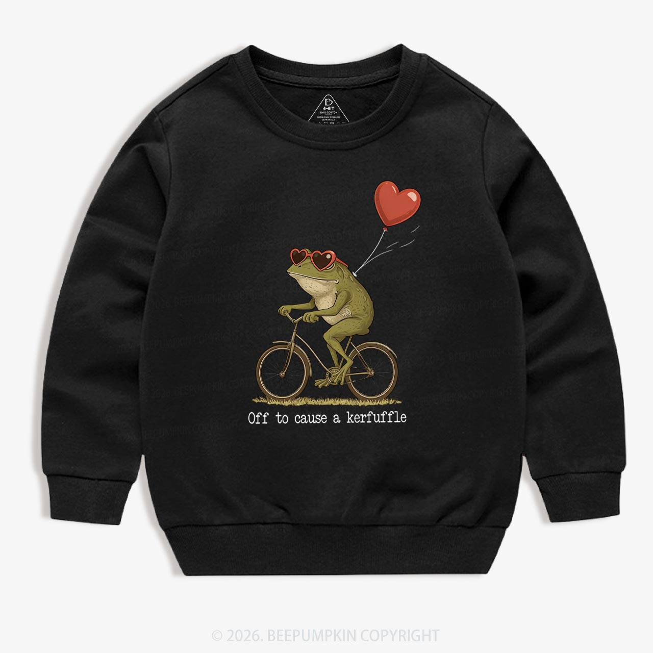 Off to Cause a Kerfuffle Valentine's Day Kid's Sweatshirt