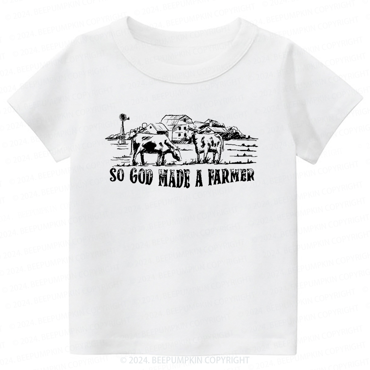 So God Made A Farmer Toddler&Kids Tees 