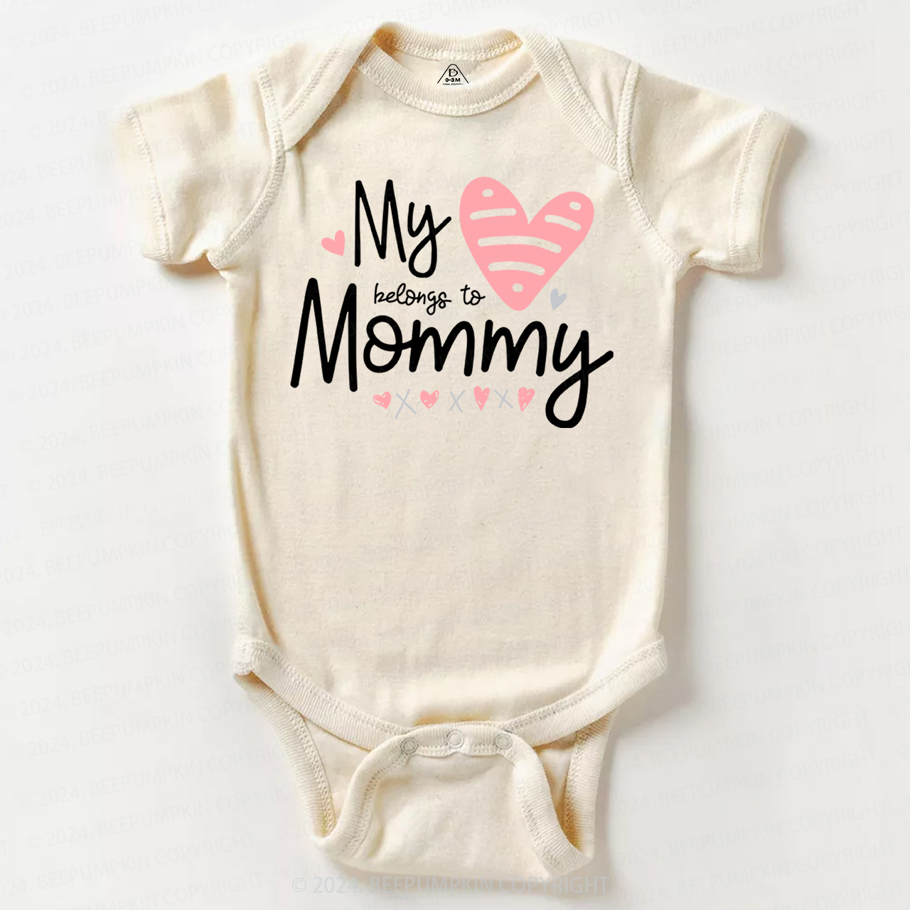 My Heart Belongs To Mummy Baby Bodysuit 7