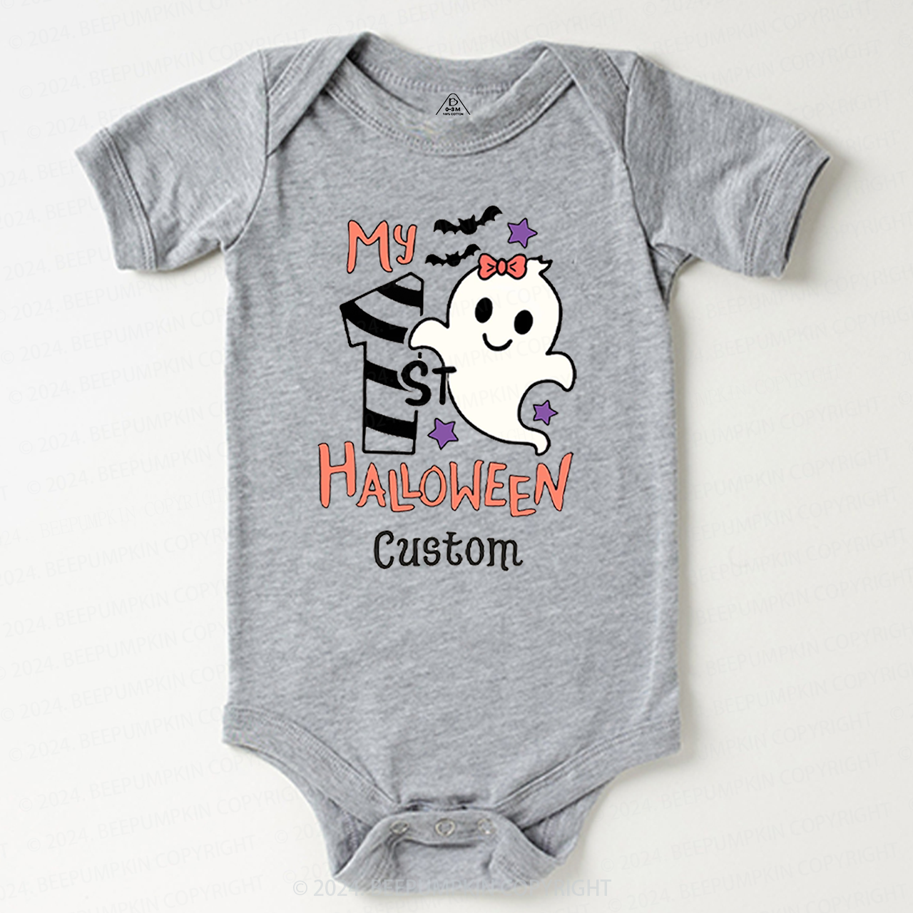 Personalised My 1st Halloween Trick Treat Baby Bodysuits 