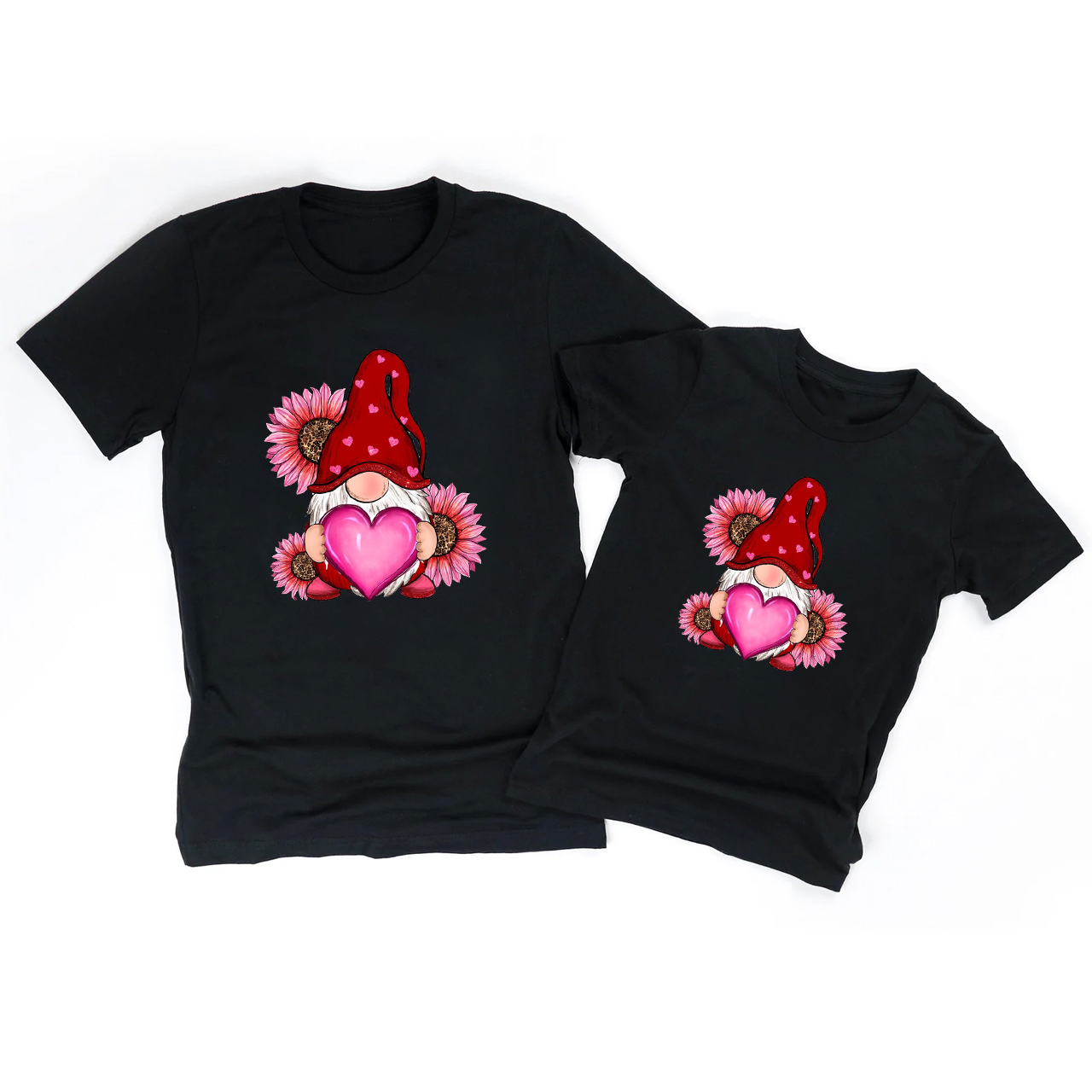 Happy Valentine's Day Gnome with Sunflower