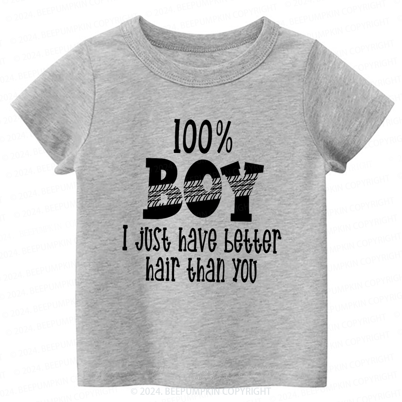 Boys with Long Hair Toddler&Kids Tees 7
