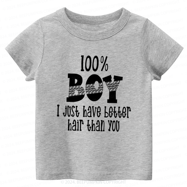 Boys with Long Hair Toddler&Kids Tees 7