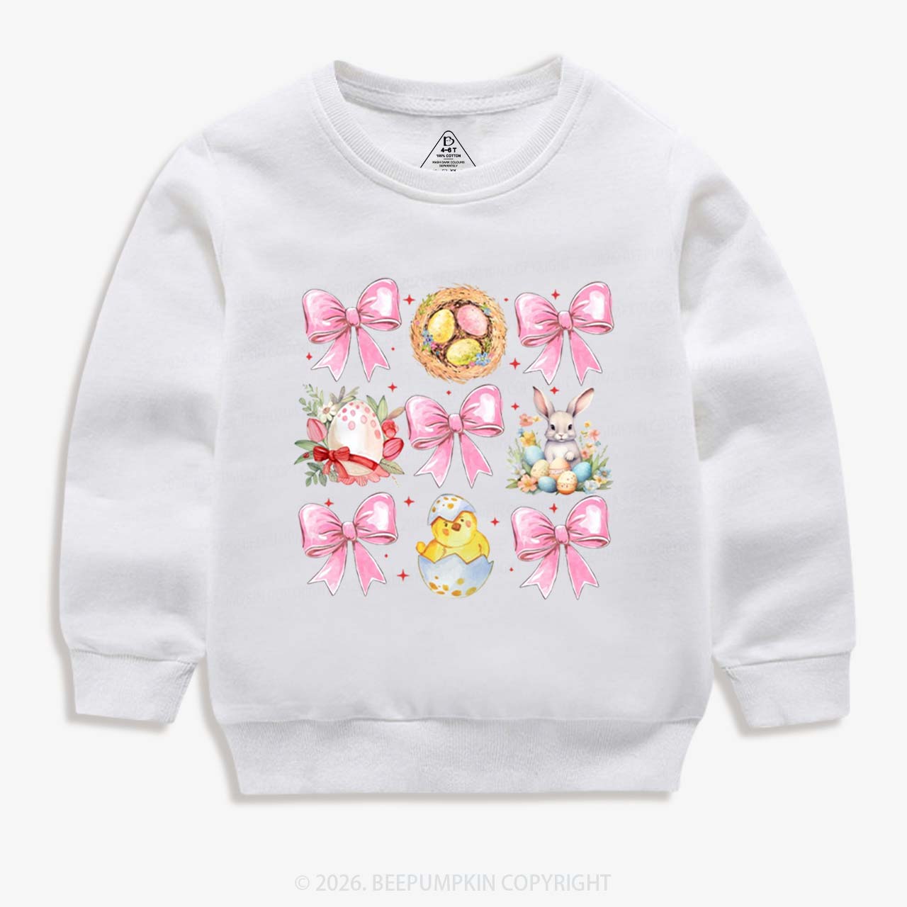 Bloom & Bunny Delight Kid's Sweatshirt