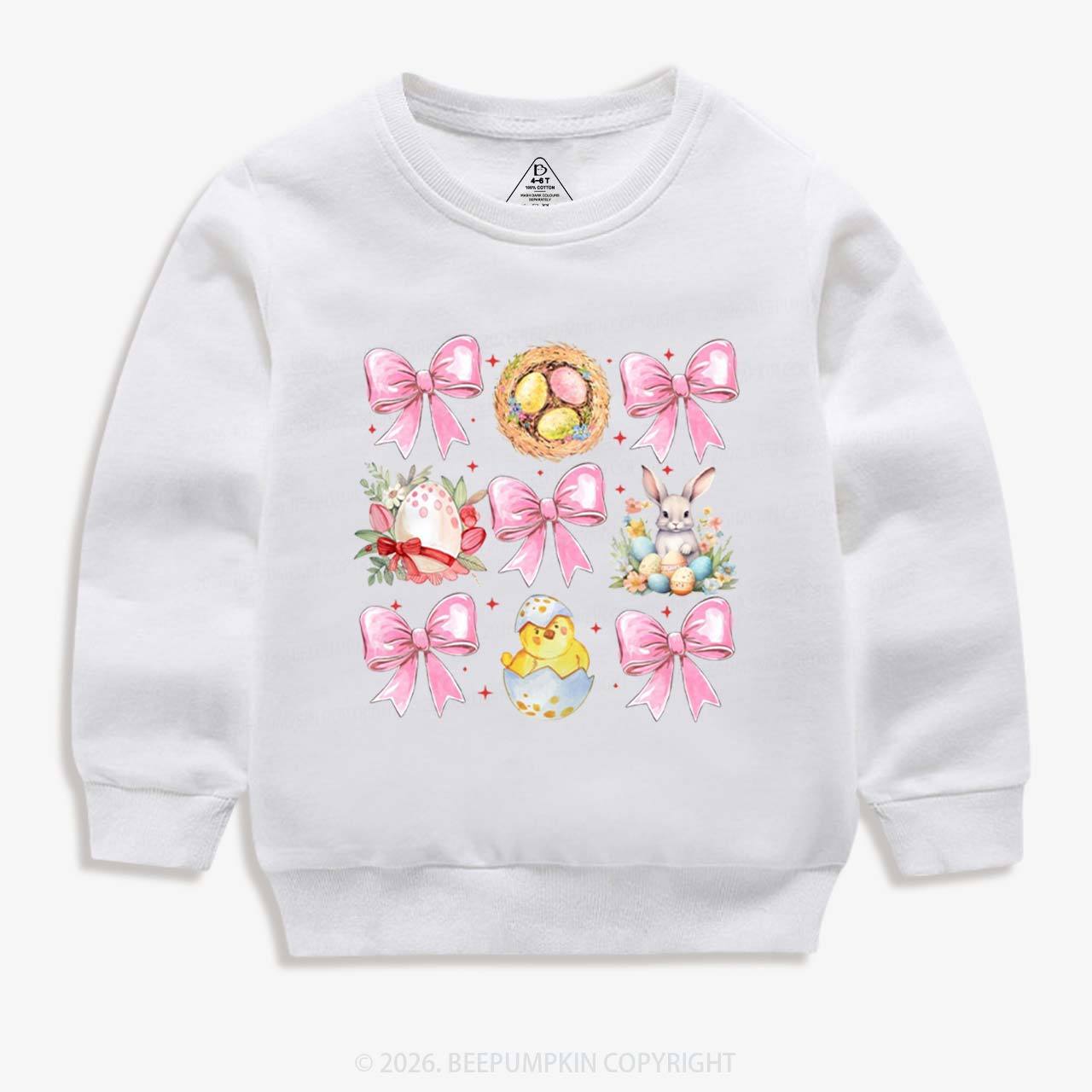 Bloom & Bunny Delight Kid's Sweatshirt
