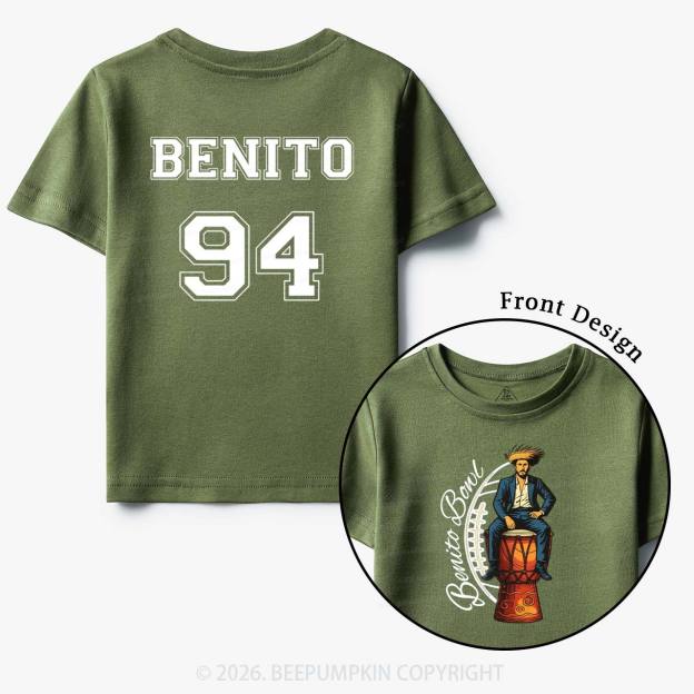 Personalized Benito Bowl Football Fan Toddler&Kid's Tees
