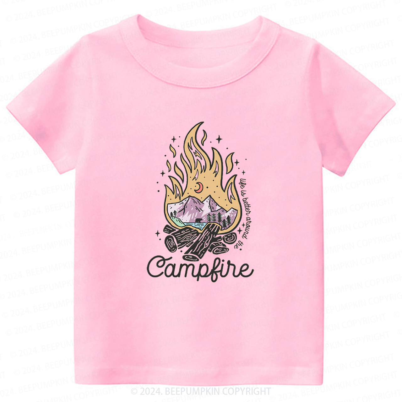  Retro Camping Toddler&Kids Tees 