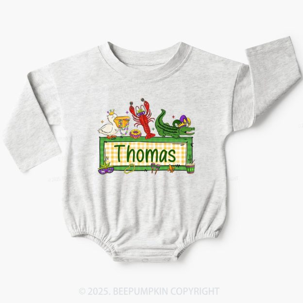 Personalized Tiny Parade Nameset Baby Bubble Romper Beepumpkin