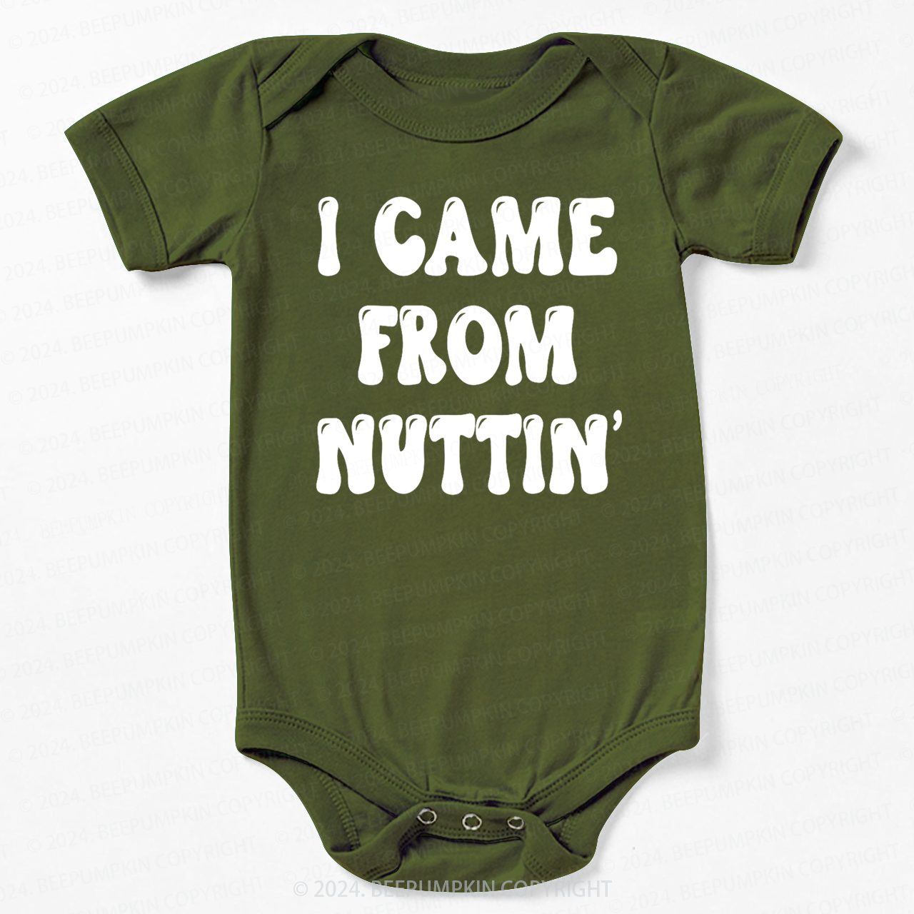 I Came From Nuttin' Bodysuit For Baby 7