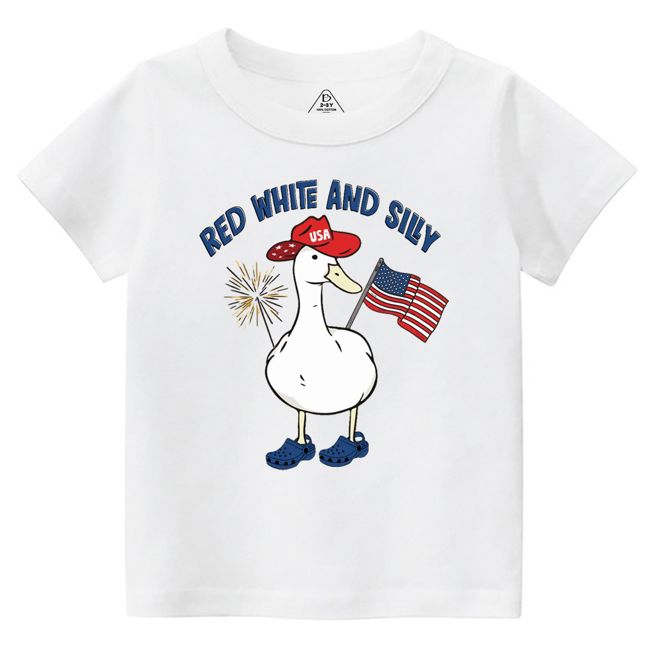 Red White And Silly Goose Toddler&Kid's Tees Beepumpkin 