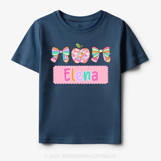 Personalized Pretty Name Toddler&Kid's Tees Beepumpkin