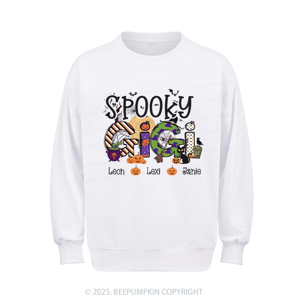Personalized Spooky Gigi Sweatshirt Beepumpkin