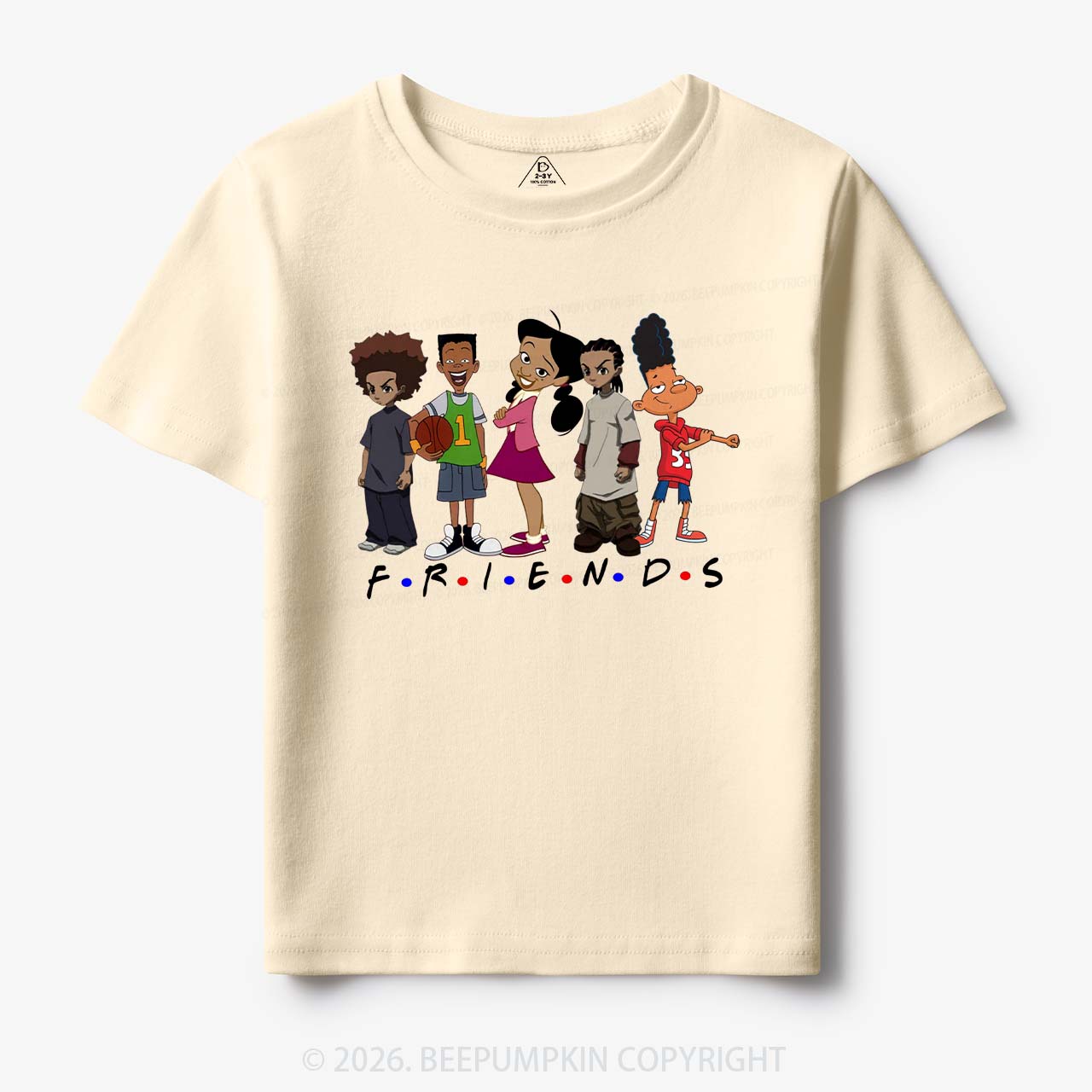 Black Cartoon Characters Toddler&Kid's Tees Beepumpkin