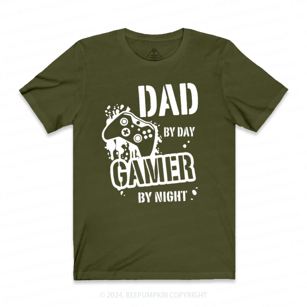 Dad By Day Gamer By Night T-shirt