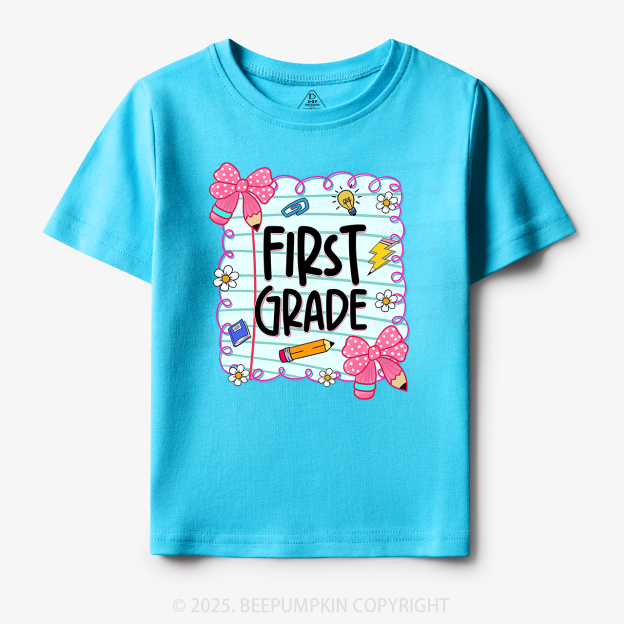 Personalized First Day Of School Toddler&Kid's Tees Beepumpkin