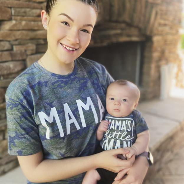 Matching Mama & Me Camo Bodysuit & Shirts