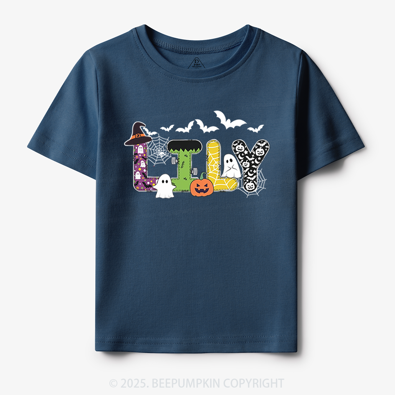 Personalized Halloween Name Toddler&Kid's Tees Beepumpkin