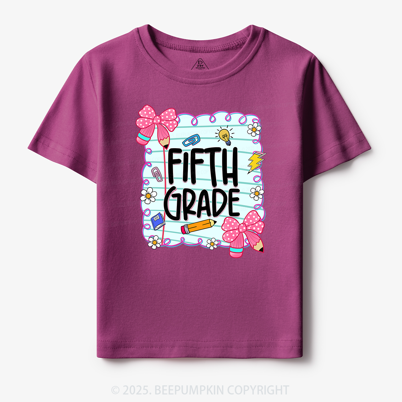 Personalized First Day Of School Toddler&Kid's Tees Beepumpkin