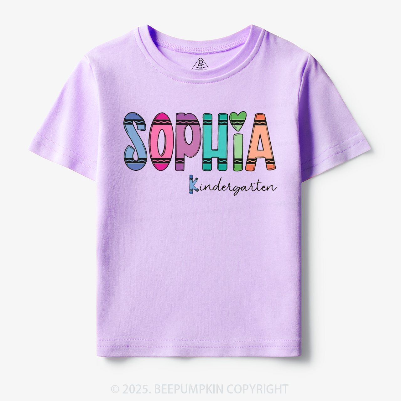 Personalized Colorful Name Magic Toddler&Kid's Tees Beepumpkin