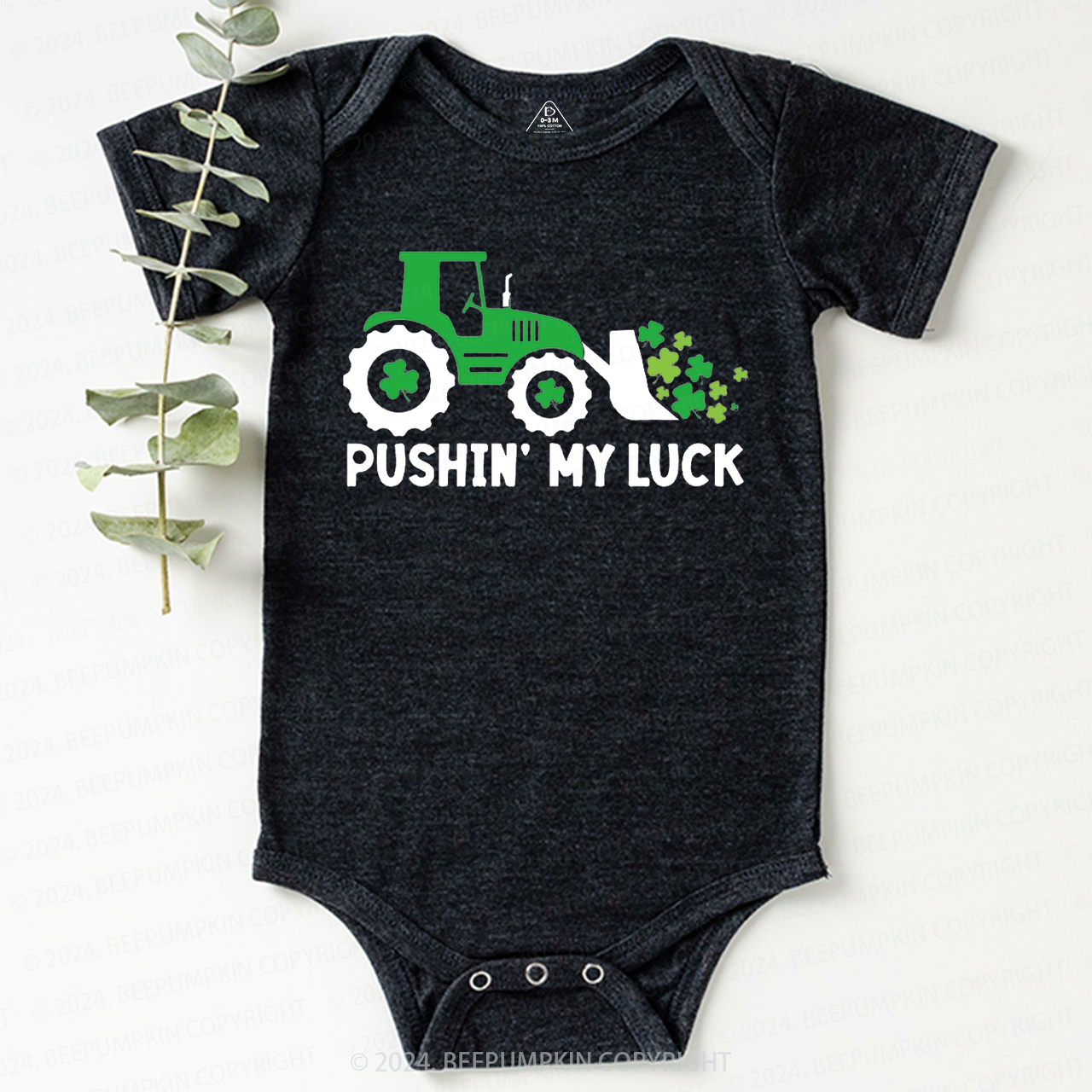 Pushing My luck Baby Bodysuit Beepumpkin