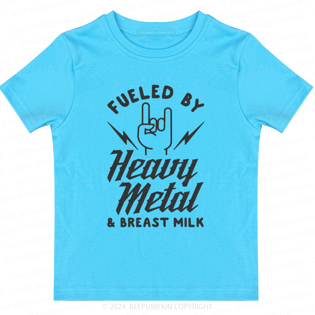 Fueled By Heavy Metal & Breast Milk Toddler&Kids Tees 8
