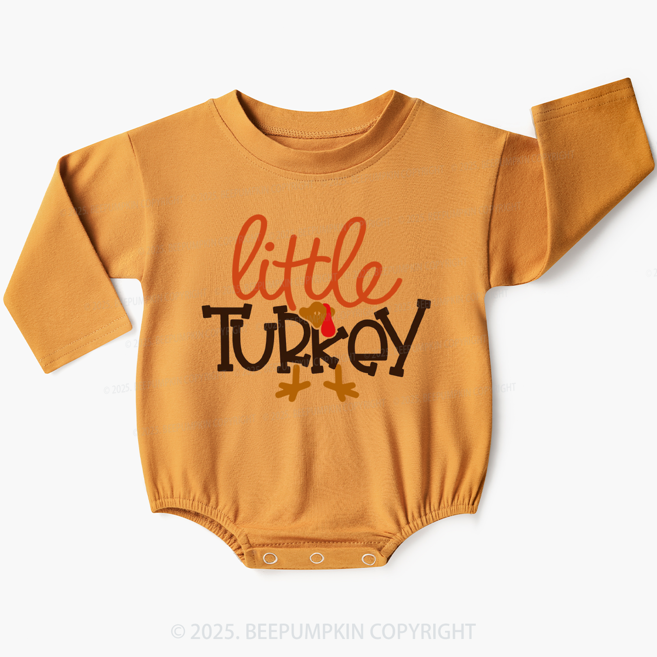  Little Turkey Baby Bubble Romper Beepumpkin