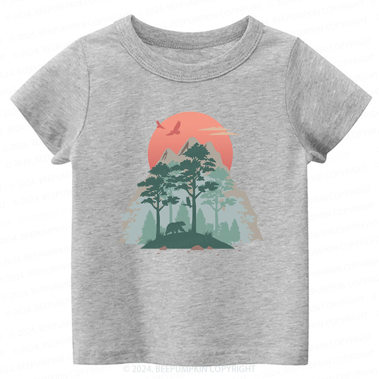 Mountain Sunset Toddler&Kids Tees 