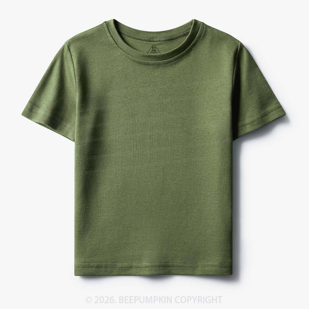 Solid Natural Toddler&Kid's Tees Beepumpkin