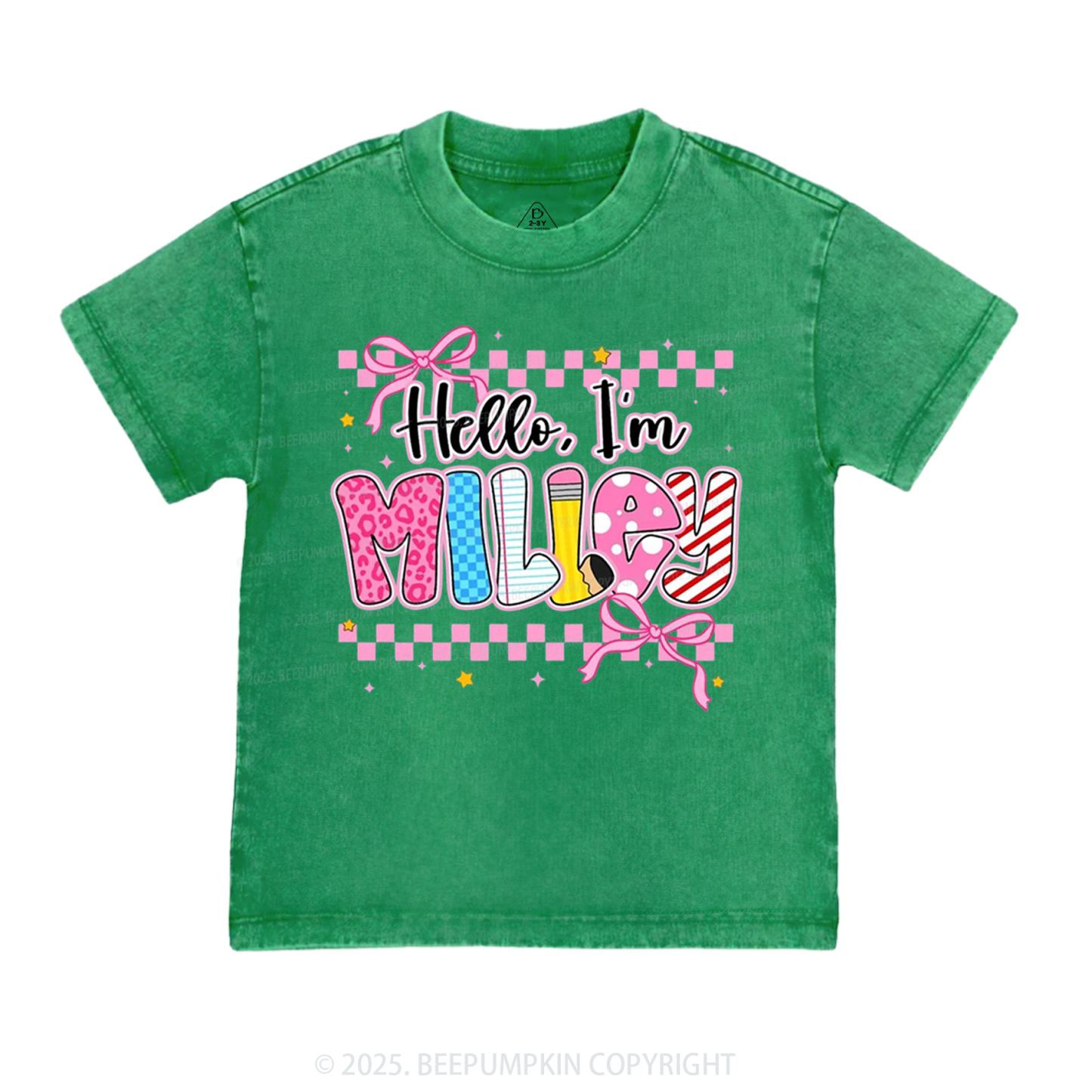 Personalized Sweet & Sassy Toddler&Kids Washed Tees