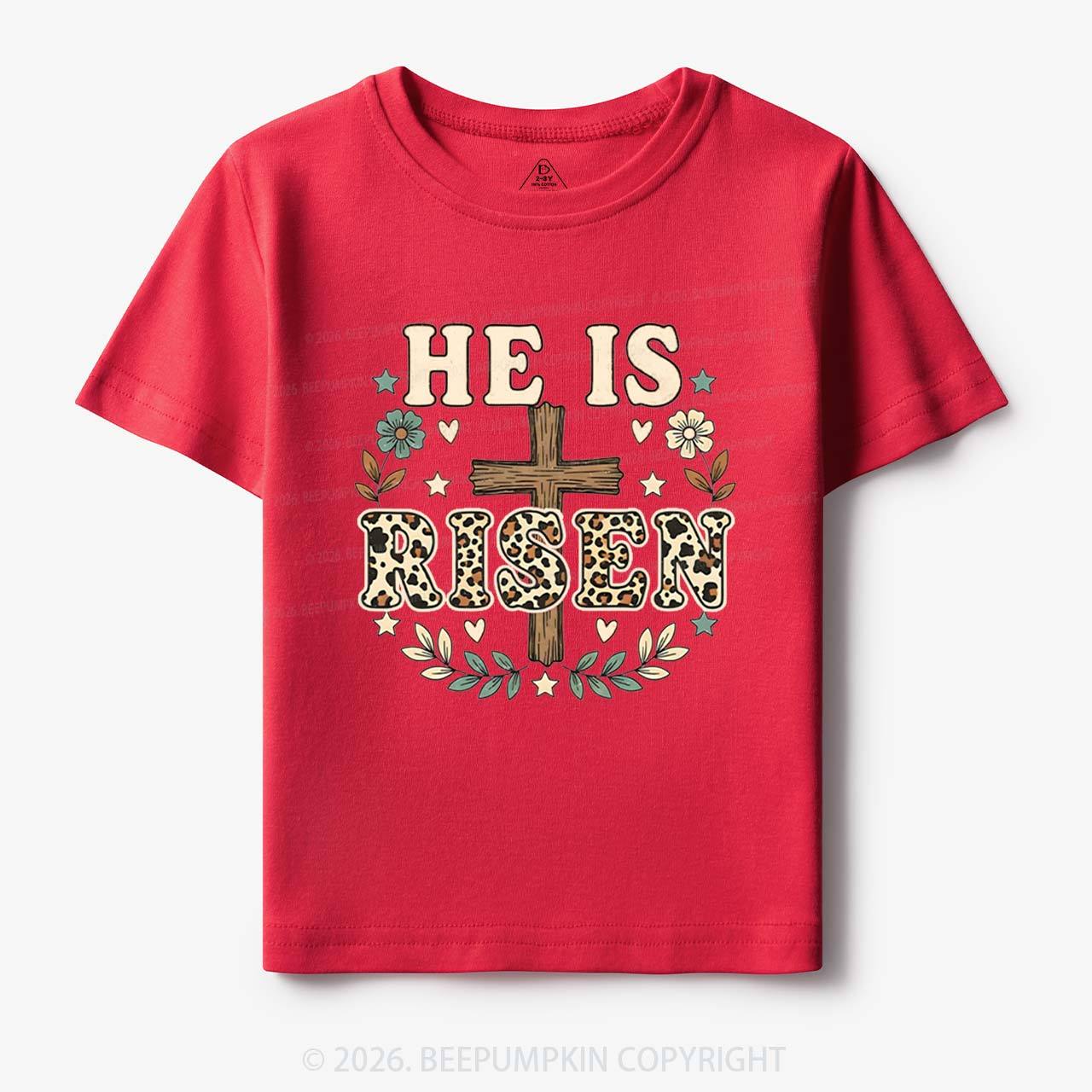 Wild Faith Leopard Cross Toddler&Kids Tees