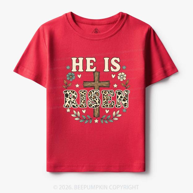 Wild Faith Leopard Cross Toddler&Kids Tees